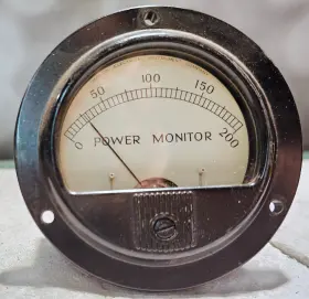 Prc-2149 Marion Electric Vintage Power Monitor Panel Meter 0-200