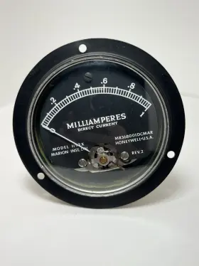 36b001dc Marion Hs3x Vtg 3.5 Inch Honeywell Model 0-1 Dc Milliamperes Gauge Meter