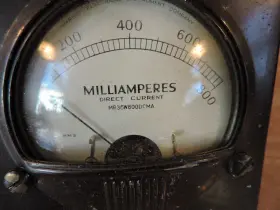 Mr38w800dcma Marion Antique 1920s Metal Brass Dc Milliamperes Gauge/meter 0-800ma #2