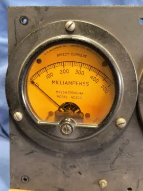 Md3001 Mcclintock Vintage Milliamperes Gauge 0-500 0-150 Meter Ham Steampunk Industrial #2