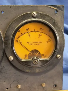 Md3001 Mcclintock Vintage Milliamperes Gauge 0-500 0-150 Meter Ham Steampunk Industrial #3