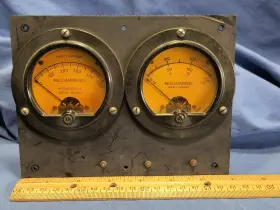 Md3001 Mcclintock Vintage Milliamperes Gauge 0-500 0-150 Meter Ham Steampunk Industrial