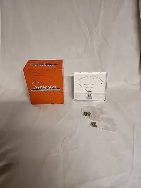 525-26 Mercer Vintage Dc Milliamperes Gauge 0-1.0 In Simpson Box Inch Sk