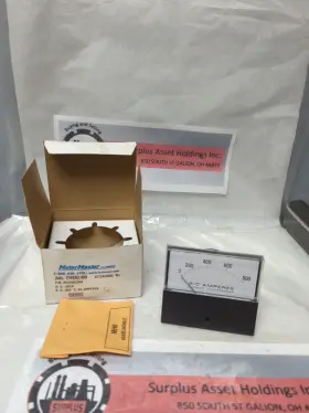 251340lssn Meter Master Panel 0-800 A-c Amperes Nos