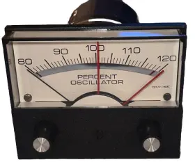 304x Metermaster Shielded Panel Meter 80-120 Percent Oscillator #2