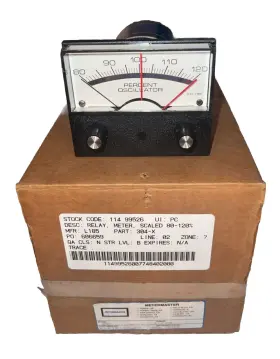 304x Metermaster Shielded Panel Meter 80-120 Percent Oscillator