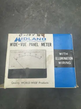 23-520 Midland Vintage Wide View Panel Meter