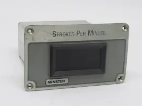 490-0246 Minster Strokes Per Minute Panel Meter Used
