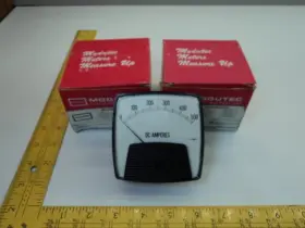 3pb-dmv-050-mod1 Modutec Lot Of 2 500 Dc Amp Panel Meter T15045
