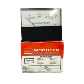 3s-aac-20 Modutec 3saac20 Vu Panel Meter 0-20amps Ac Amps Read Out Gage 3.5 Inch 3