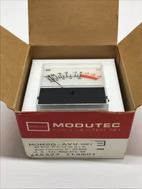 Momsq-avu-000aw-u Modutec Msq Panel Meter Analog -20-0- 3/0-100 Vu 2.00 With Instructions Etc. New
