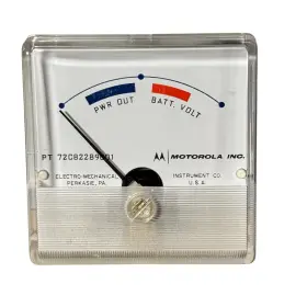 72c82289-01 Motorola Vintage Pt Panel Meter Pwr Out Batt Volt Dc Movement Usa 72c82289-01 Motorola Vintage Pt Panel Meter Pwr Out Batt Volt Dc Movement Usa