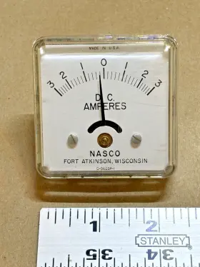 D-5625p-1 Nasco D.c. Amperes Meter Tested Working Made In Usa