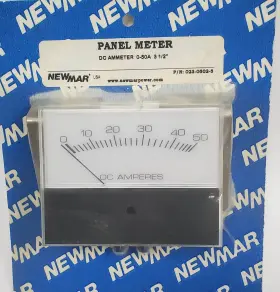 023-0502-5 Newmar Panel Meter Dc Ammeter 0-50 Amp 3-1/2 Inch
