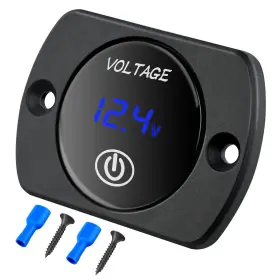 Nilight C592668148 12v Led Digital Voltmeter Touch Switch Voltage Gauge Panel Meter 8-48v