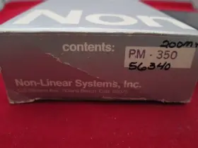 Pm-350 Non-linear Systems Pm350 Panel Meter New Pm-350 Non-linear Systems Pm350 Panel Meter New