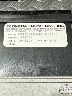 Dp25b-rtd-dc10 Omega Dp25b-rtd-dc10/32-r Temperature Panel Meter 10 32vdc 6w Made In Usa
