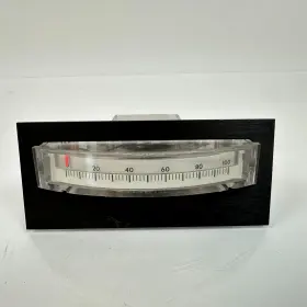 Phaostron 1231 Vintage Original Meter 0-100 Inch Edgewise Analog Panel