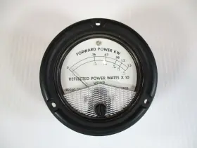 82050-22863-1 Phaostron Forward Power Kw Panel Meter Reflected Watts X 10 82050-22863-1 Phaostron Forward Power Kw Panel Meter Reflected Watts X 10
