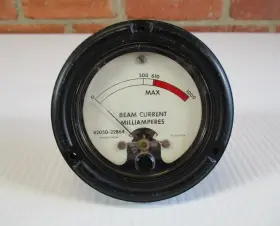 82050-22864 Phaostron Vintage Beam Current Panel Meter Milliamperes 0-1000