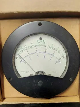 Phs4-1031 Phaostron Military Replacement 4.5 Inch Multimeter Phs4-103 Ac/dc Amperes Ohms W Box
