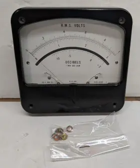 Qvs 1120-0048 Decibel Rms Volts Panel Meter 1mw 600 Ohm Nsn 6625-00-649-7097 Nos