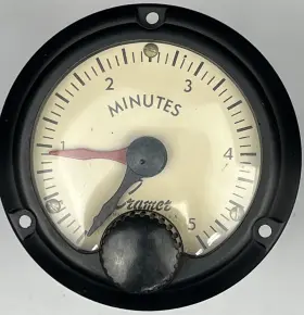 422e-m5 R.w. Cramer 422-5h Vintage Controls Corp. 5 Minute Timer Gauge / Meter 1959 115v