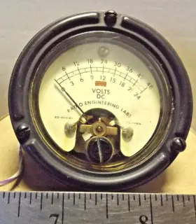 20-013161 Radio Engineering Labs Vintage Fs 1ma Volts Dc Meter