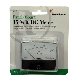 22-410 Radio Shack New Panel Mount 0-15 Dc Volt Meter