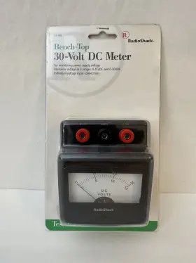 22-402 Radioshack Bench-top 15v And 30v Dc Meter Tester New