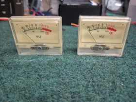 K7d03-1 Realistic Pair Of Vu Meters From Sct 15 Cassette Deck