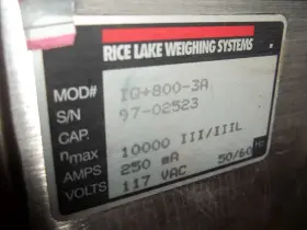 800-3a Rice Lake Iq Plus 810 250ma 117vac Scale Weighing System Screen Display Ww3 #2
