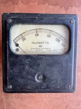 341390 Roller-smith Antique Co Kilowatts Meter Gauge Steampunk Parts Only