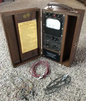 A90227 Roller-smith Selsyn Zeroing Analyzer By -us Gov Prop / Sturdy Wooden Case A90227 Roller-smith Selsyn Zeroing Analyzer By -us Gov Prop / Sturdy Wooden Case