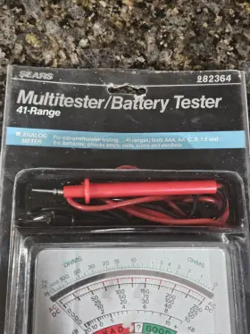 982264 Sears Vintage Voltage Meter Model 9. 82364 Not Tested New In Box