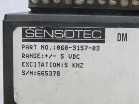 060-3157-03 Sensotec Digital Panel Meter T247300 #3