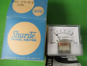 8205 Shurite Panel Meter Model 850 0-10 Dc Ampere Vintage Nos Nib P/n