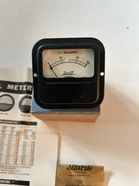 9303 Shurite -9303 D.c. Milliamperes Panel Meter Triplett Electrical Co. Model 326 Made In The Usa