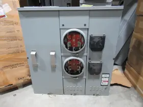 Sp4212rjb Siemens Meter Pack 400a 120/240v 2 200a 4 Term Socket-mb399-warranty