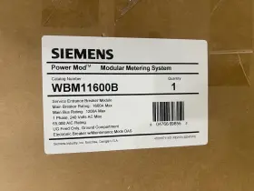 Wbm11600c Siemens Wbm11600b Powermod Modular Meter Main 1600 Amp Mod
