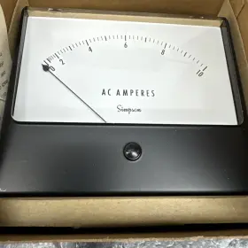 36374 Simpson 03310 Model 1359 Cat 20 0-10 Ac Amps Panel Meter 4x4.75