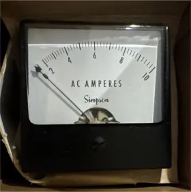 0520-0215 Simpson Panel Meter Ac Amperes Analog Gauge 0-10a 0-10