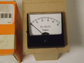 09600 Simpson Analog Panel Meter Model 1227 Range 0-50 Dc V