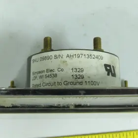 09890 Simpson 010 Dc Volt Meter Panel Mount #2