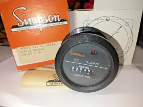 D03621 Simpson 110-et 110 Et Hours Panel Meter 10-80 Vdc Nib