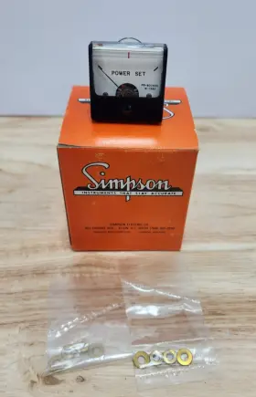 M-1253 Simpson 1212t Model With 08015 Face Power Set Meter