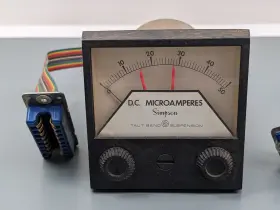 16633 Simpson 2 Dc Microamperes Panel Meters Vtg As-is Untested #2