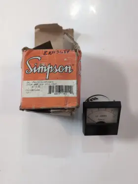 17401 Simpson - 1.5 Amps Dc Analog Ammeter Panel Mount Pointer Current Meter Gauge