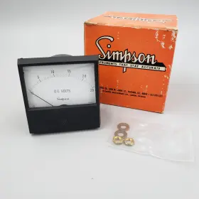 17529 Simpson 17484 Electric Panel Gauge Meter 0-25 Dc Volts Model 2123 Cat No.