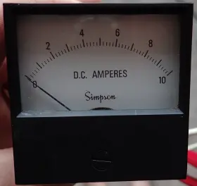 17669 Simpson 0-10 Dc Amp Meter Cat No Model 2122
